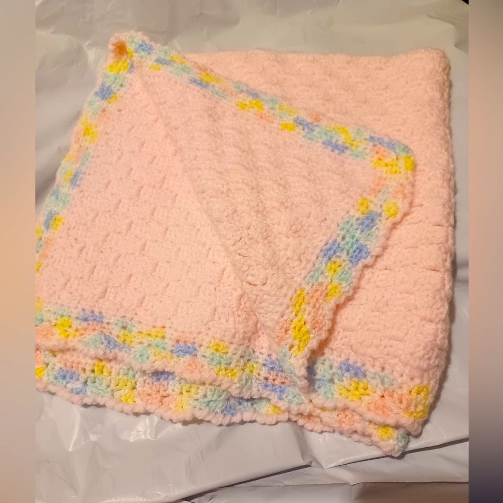 24x24 Hand Crochet Baby Blanket